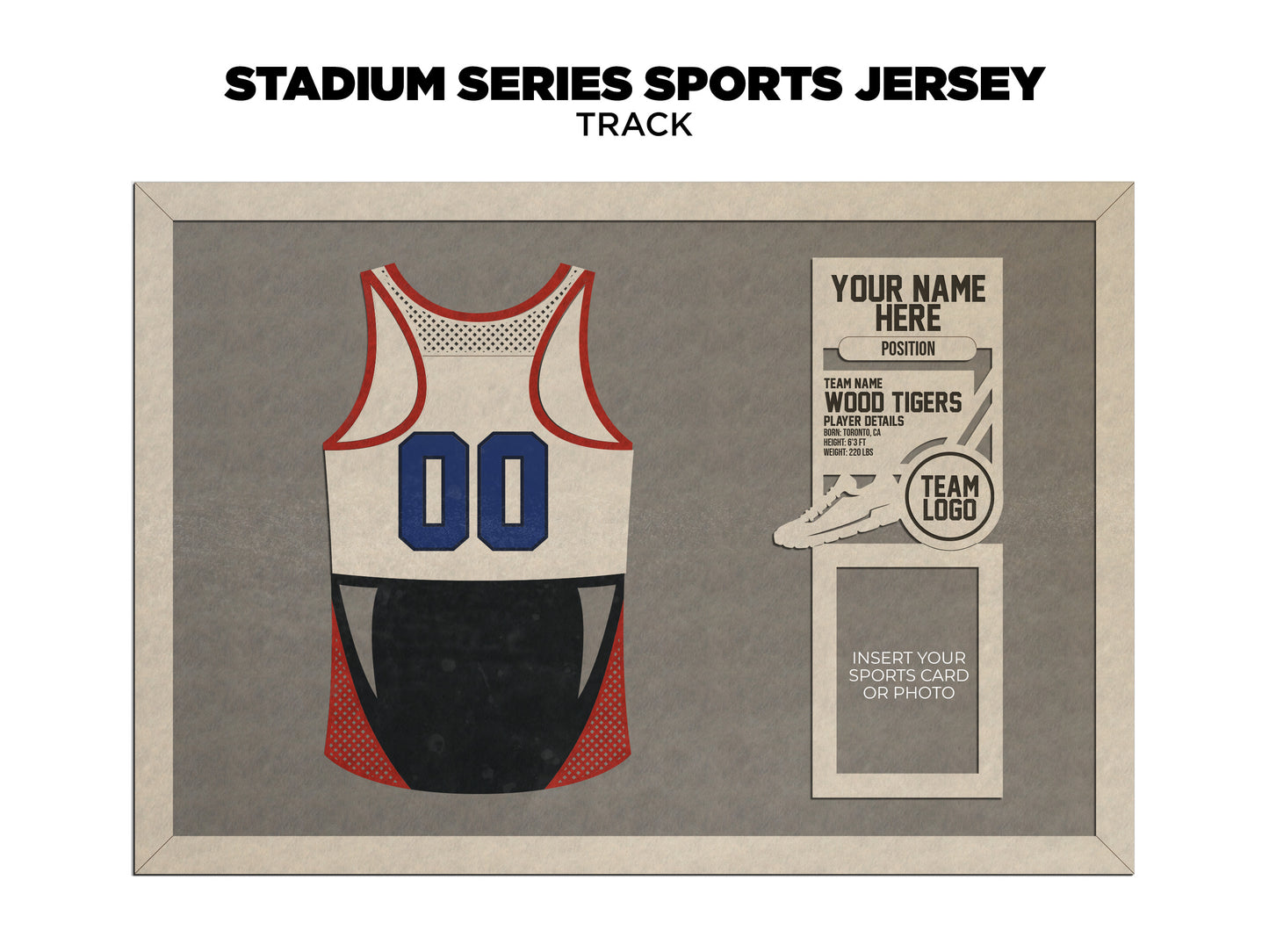 Sports Jersey Ornament-Track and Field (Customizable)