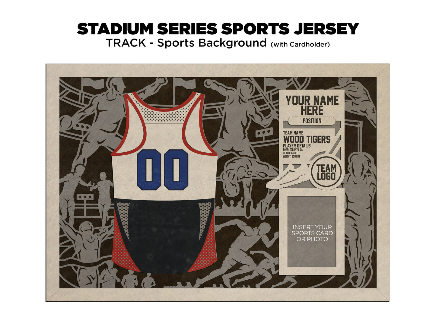 Sports Jersey Ornament-Track and Field (Customizable)