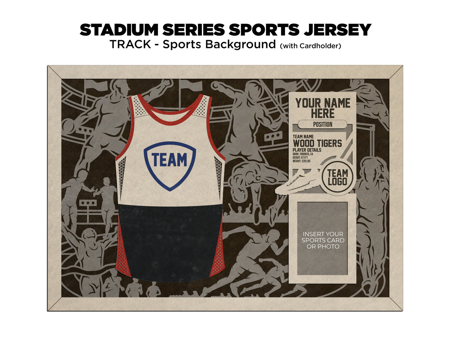 Sports Jersey Ornament-Track and Field (Customizable)