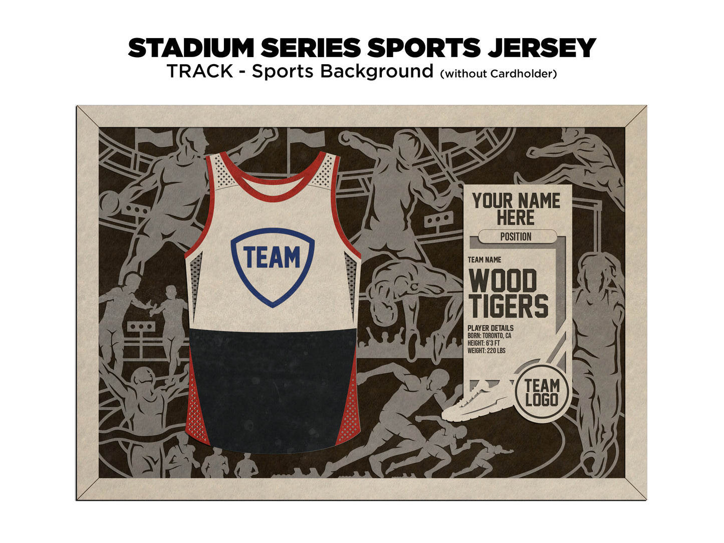 Sports Jersey Ornament-Track and Field (Customizable)