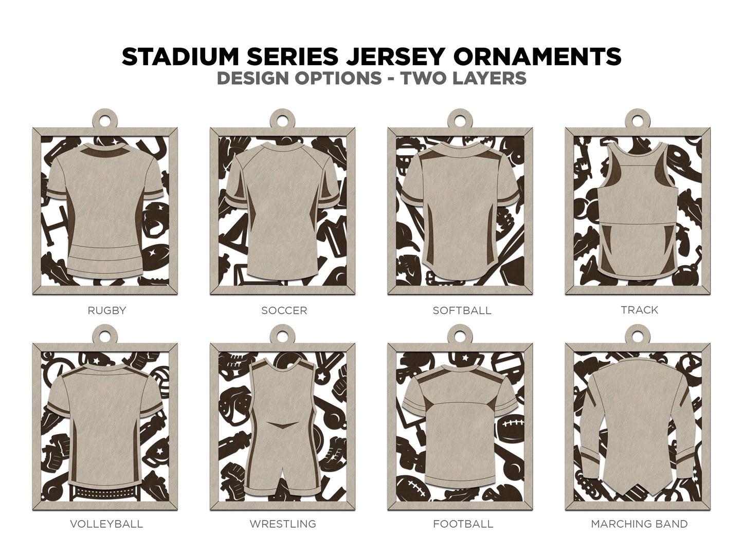 Sports Jersey Ornament-Lacrosse (Customizable)
