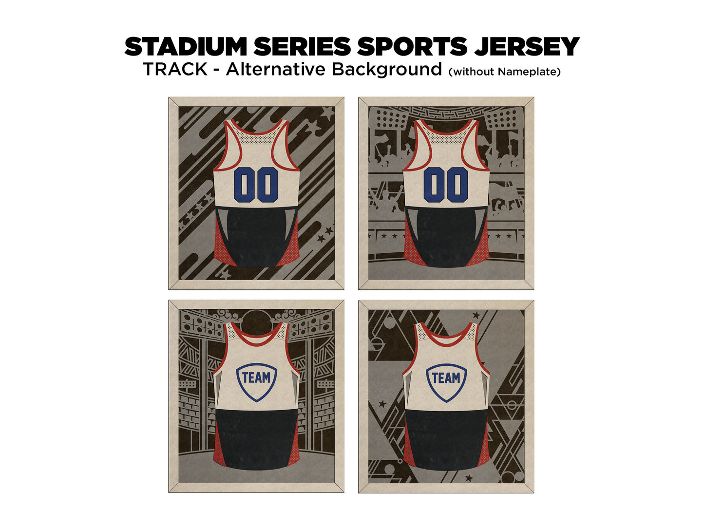 Sports Jersey Ornament-Track and Field (Customizable)