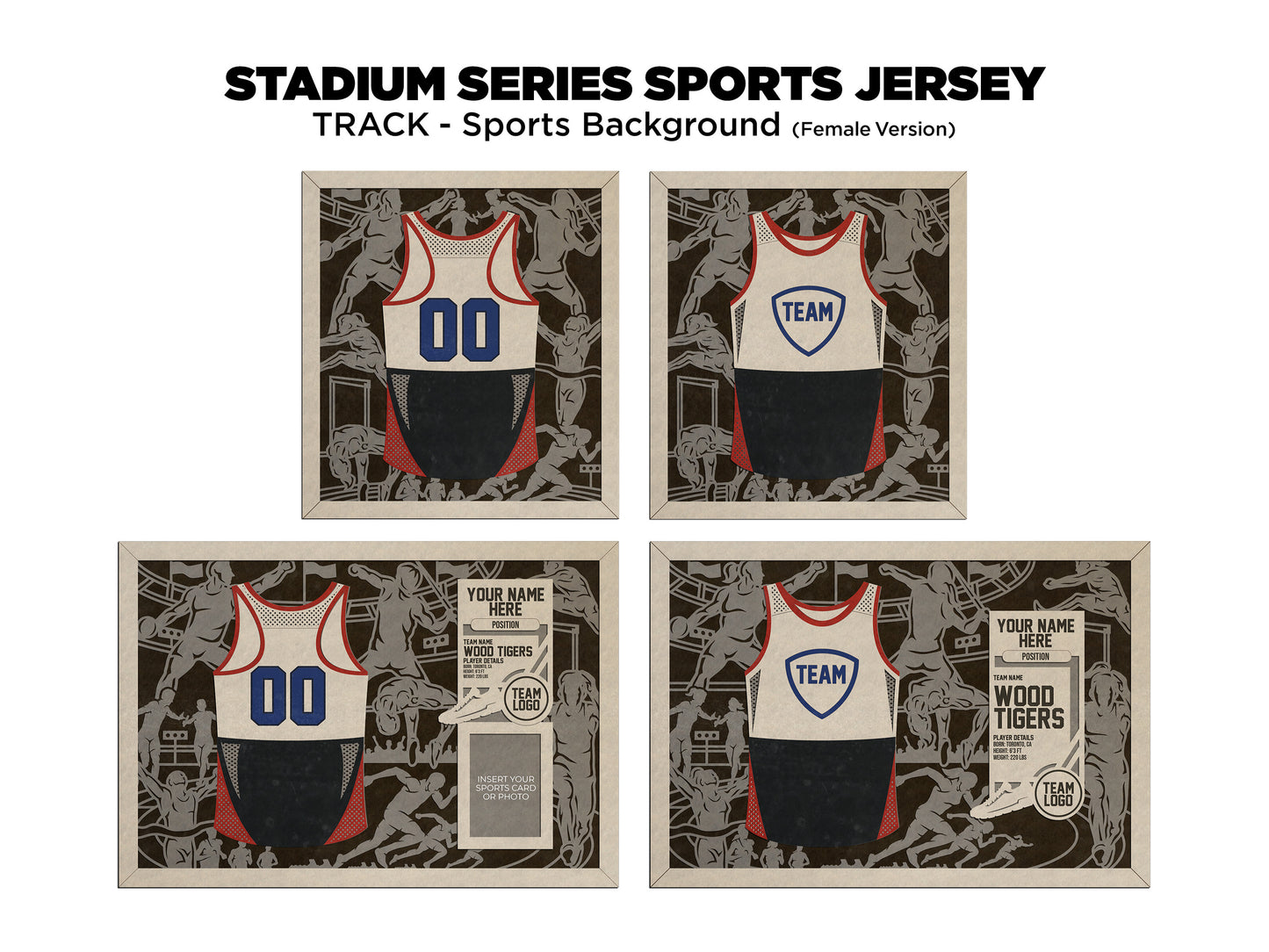 Sports Jersey Ornament-Track and Field (Customizable)