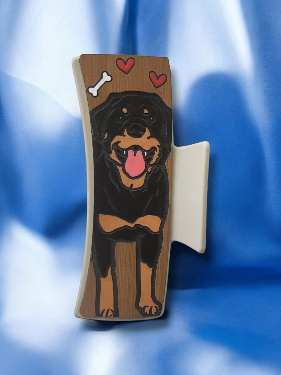🐾 Stylish Dog Breed Hair Clips – Hand-Painted & Engraved Just for You! 🐾