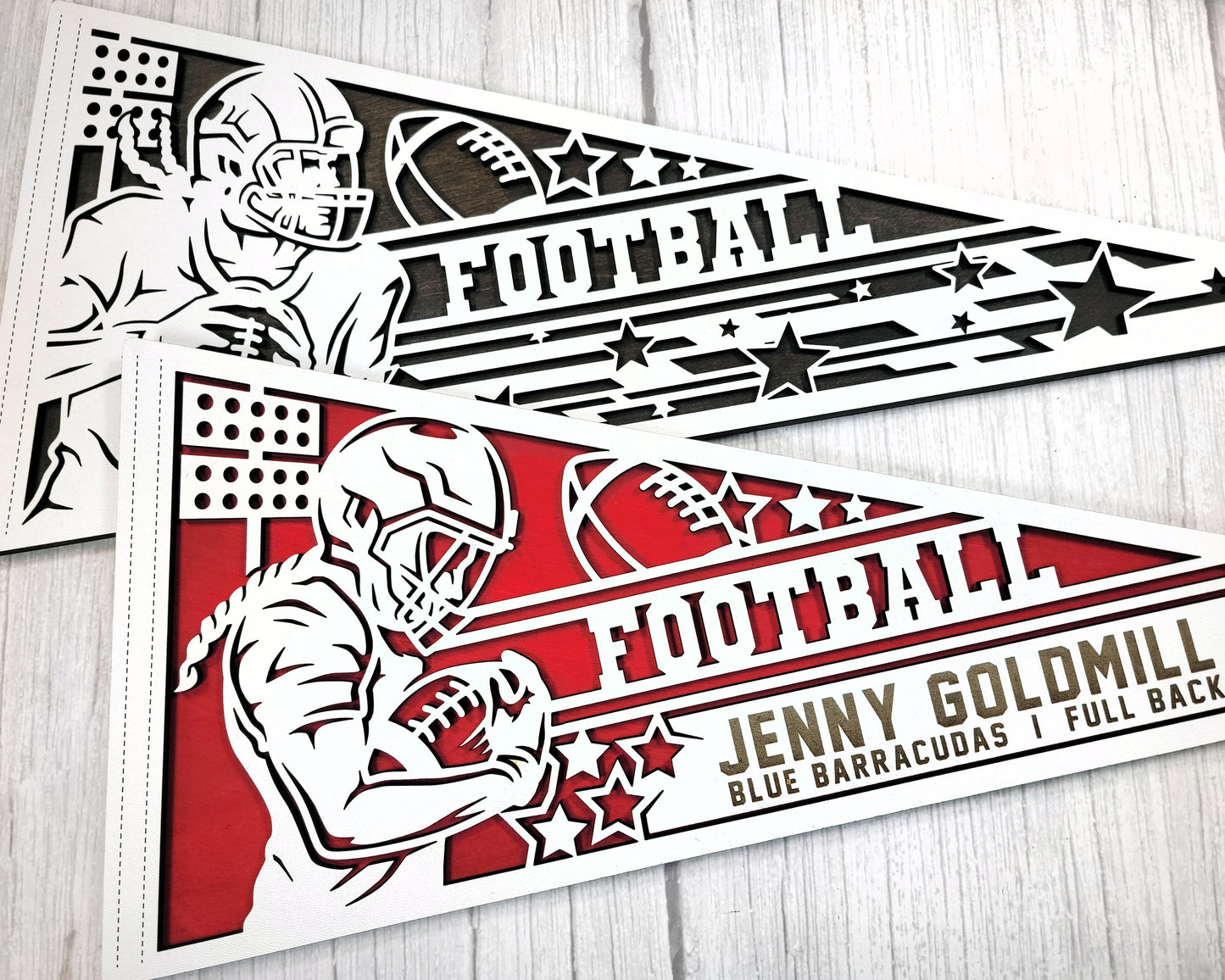 Stadium Series Sports Pennant-Football (Customizable)