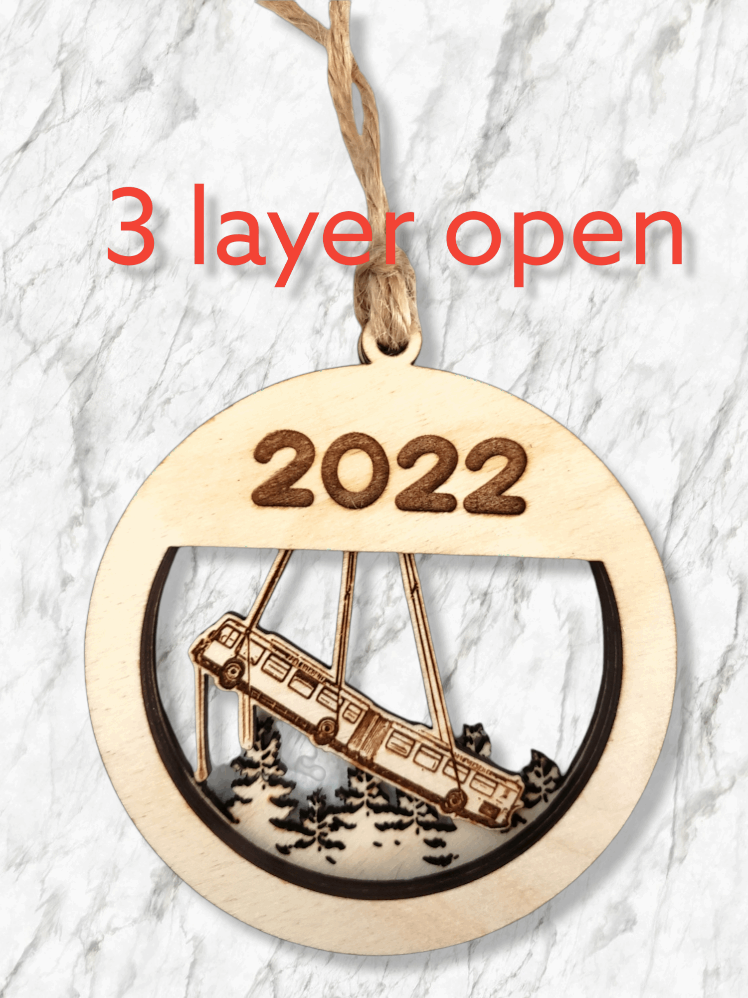 2022 Pittsburgh Bus Ornament