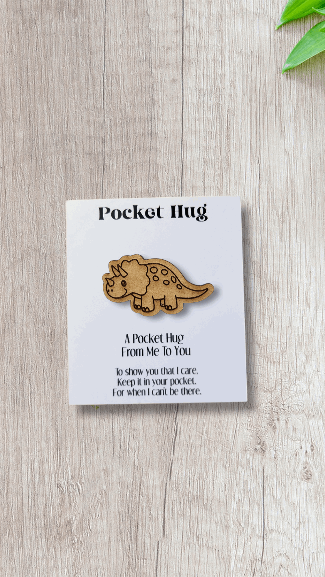 Dinosaur Pocket Hugs (Customizable)