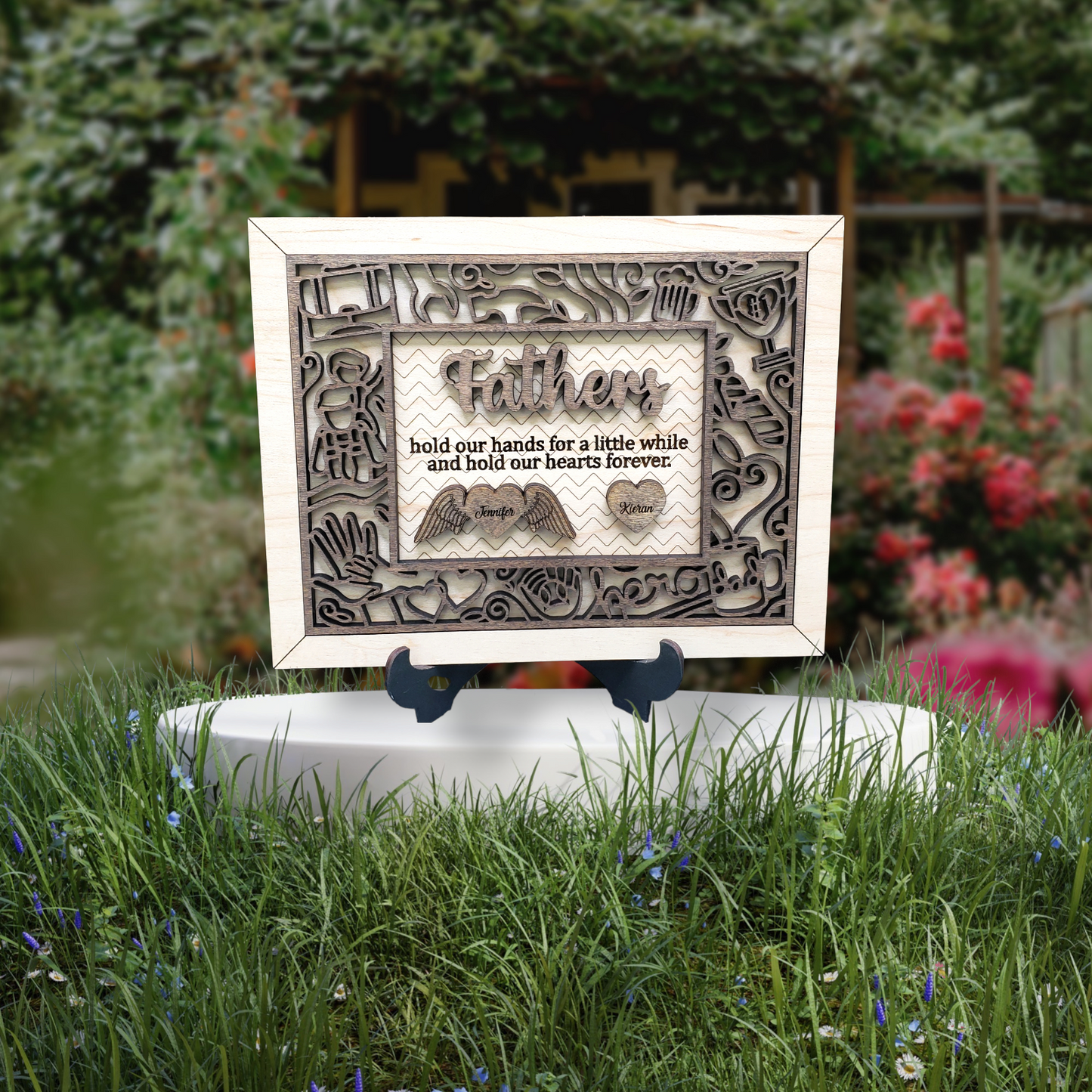 Father Decorative Heart Plaque