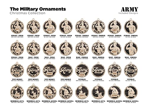 Military Ornaments (Customizable)