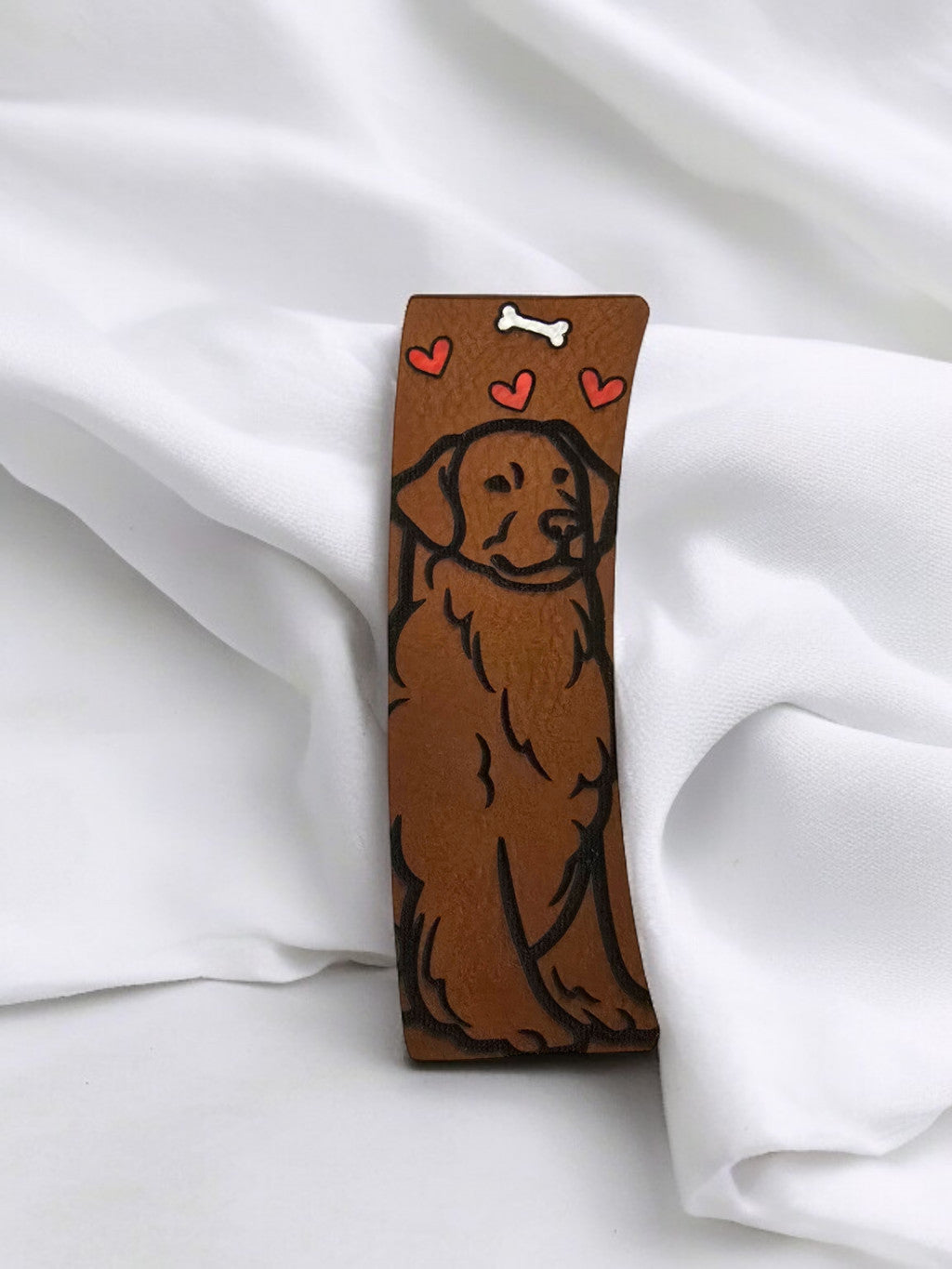 🐾 Stylish Dog Breed Hair Clips – Hand-Painted & Engraved Just for You! 🐾