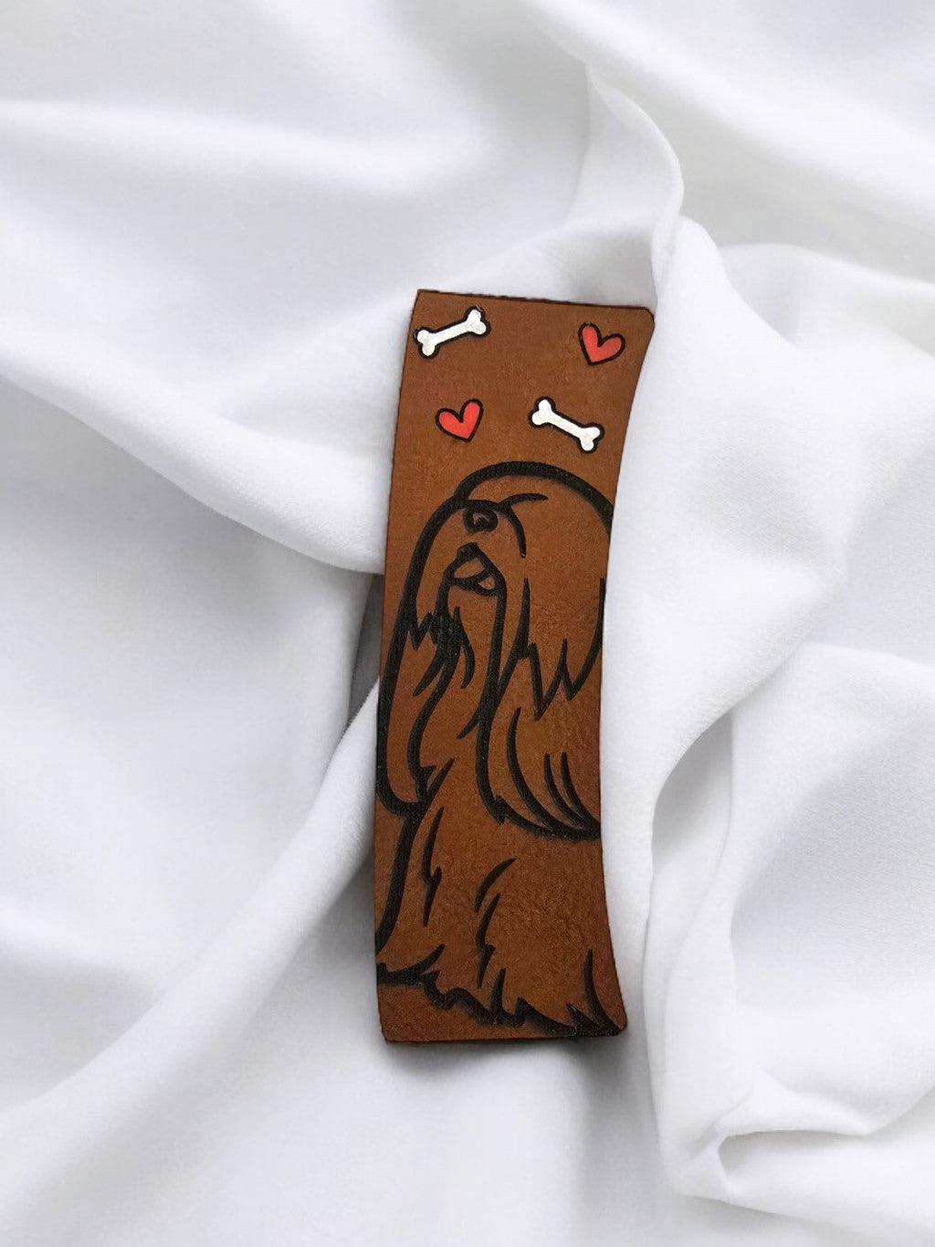 🐾 Stylish Dog Breed Hair Clips – Hand-Painted & Engraved Just for You! 🐾
