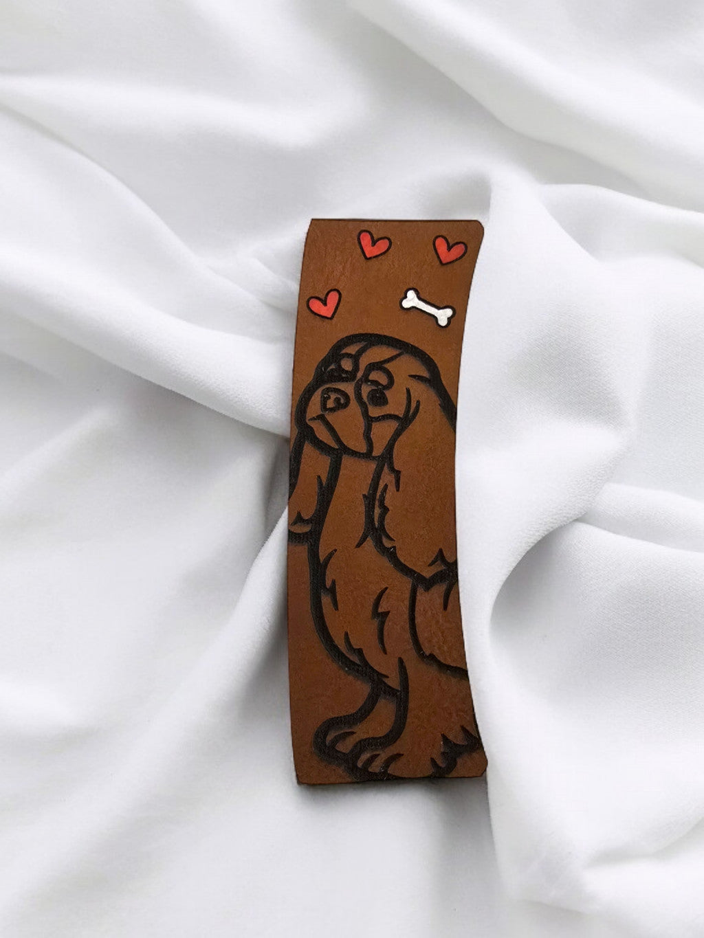 🐾 Stylish Dog Breed Hair Clips – Hand-Painted & Engraved Just for You! 🐾