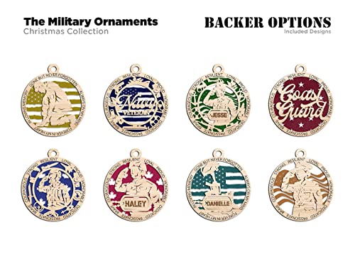 Military Ornaments (Customizable)