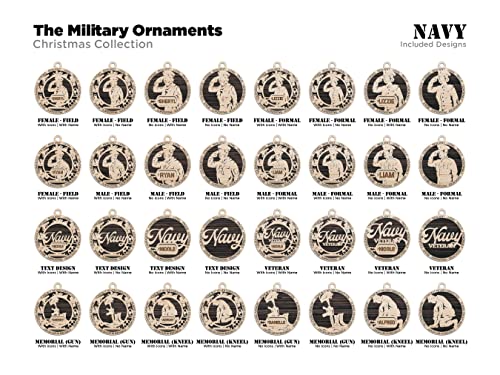 Military Ornaments (Customizable)