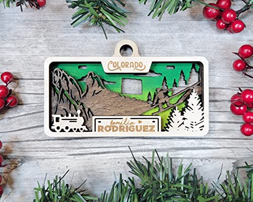 State Plate Ornament (Customizable)