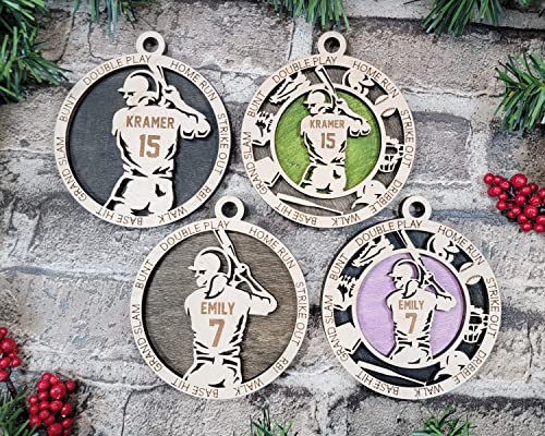 Sport Series Ornaments (Customizable)