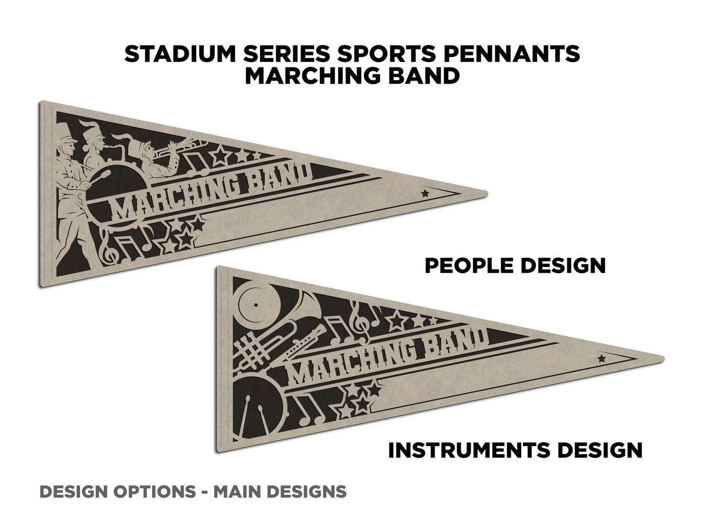 Stadium Series Sports Pennant-Marching Band (Customizable)