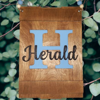 Rectangle Initial/Name Door Hanger