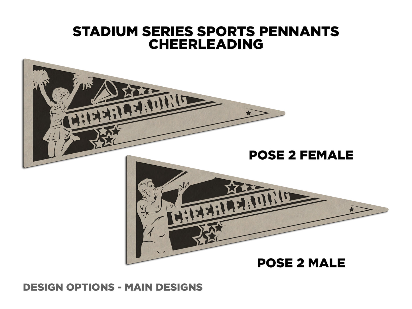 Stadium Series Sports Pennant-Cheerleading (Customizable)