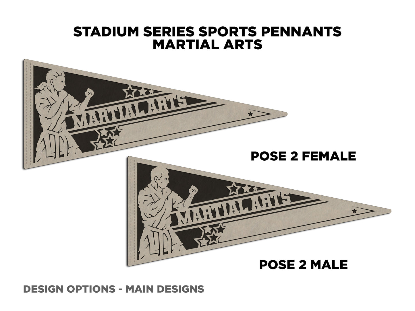 Stadium Series Pennant-Martial Arts (Customizable)