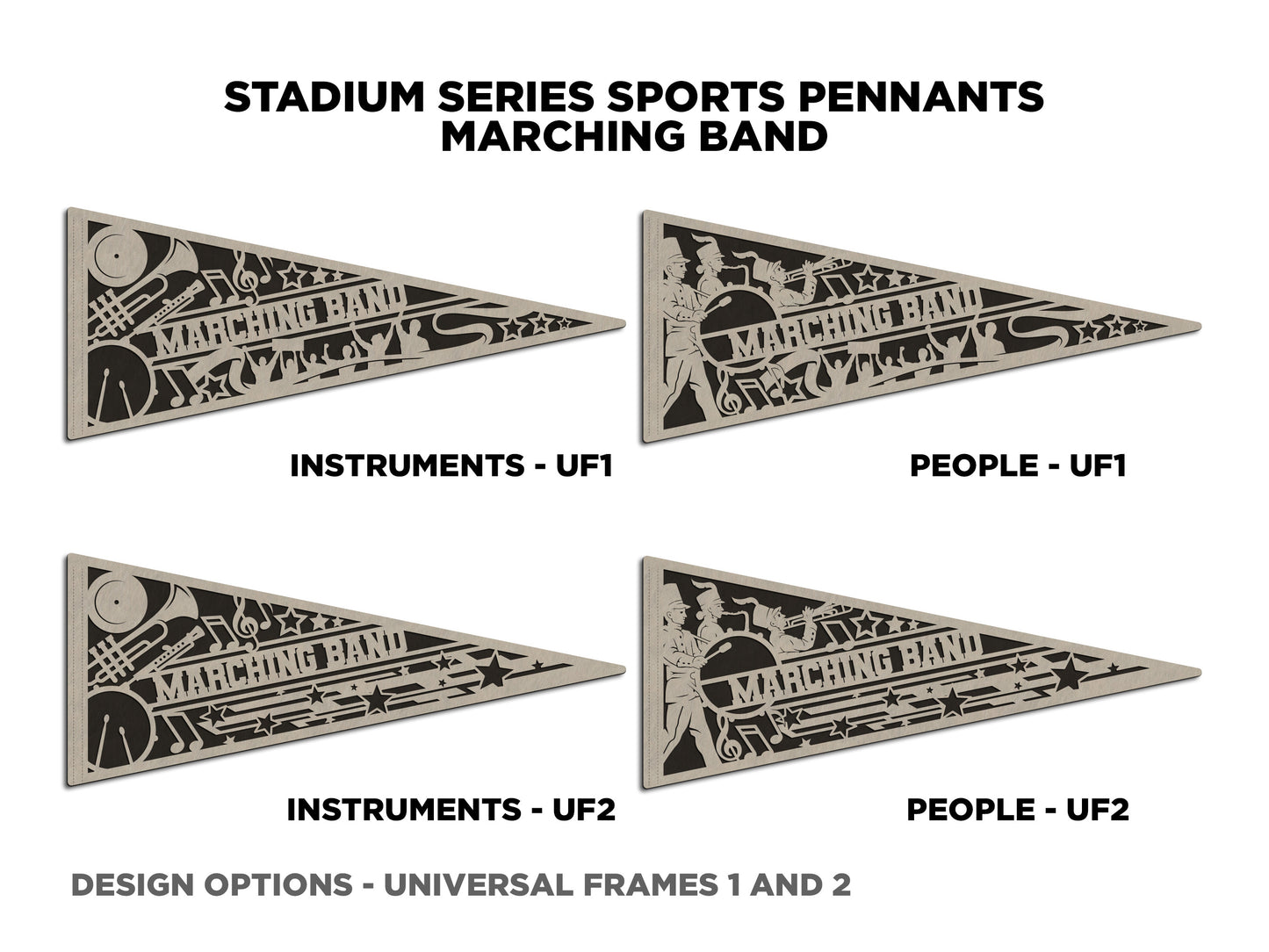 Stadium Series Sports Pennant-Marching Band (Customizable)