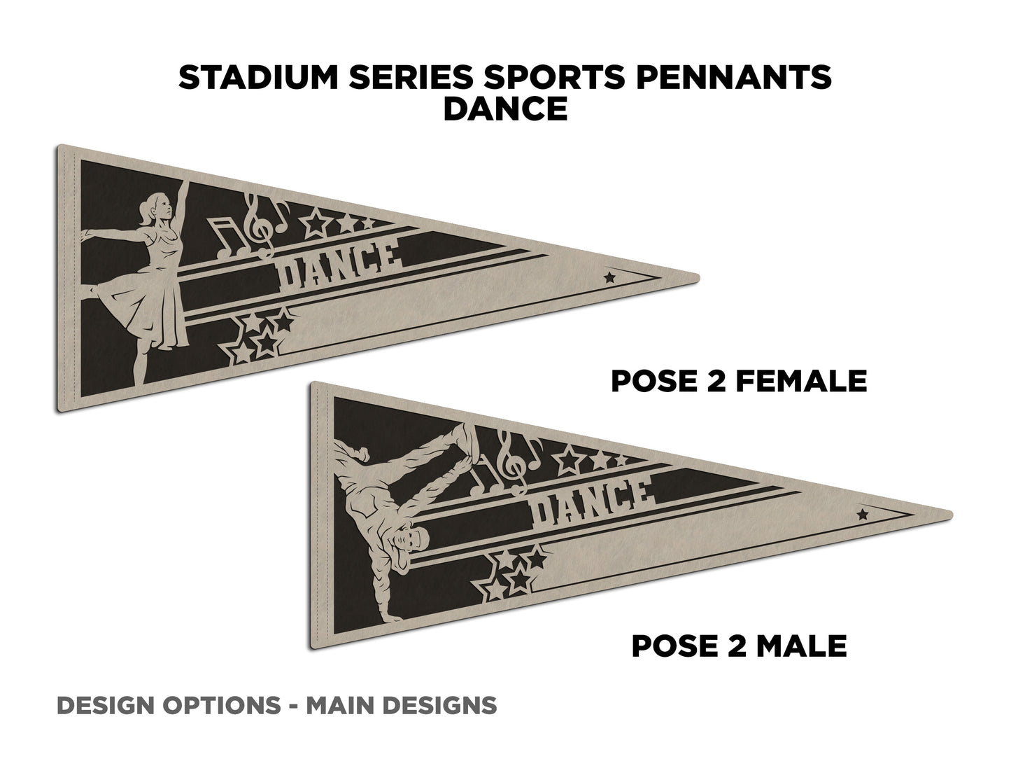 Stadium Series Sports Pennant-Dance (Customizable)