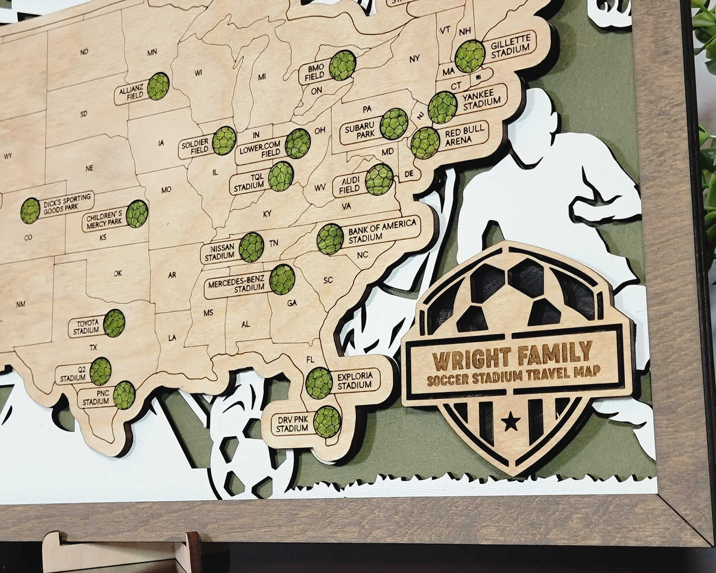 Travel Maps-Sports Stadiums (Customizable)