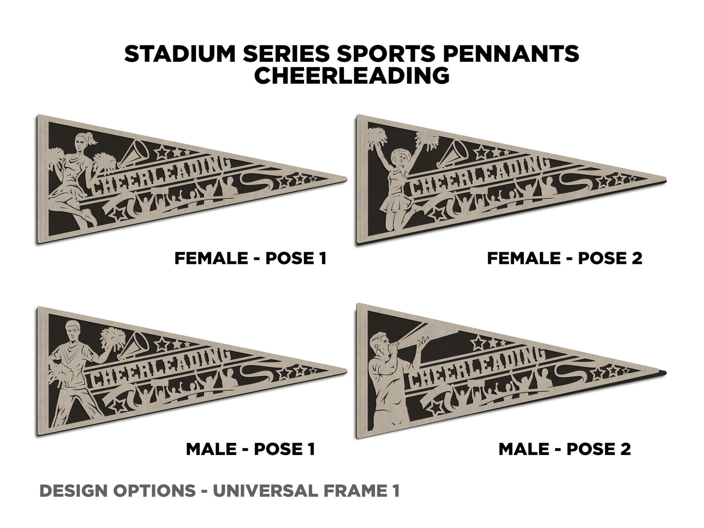 Stadium Series Sports Pennant-Cheerleading (Customizable)