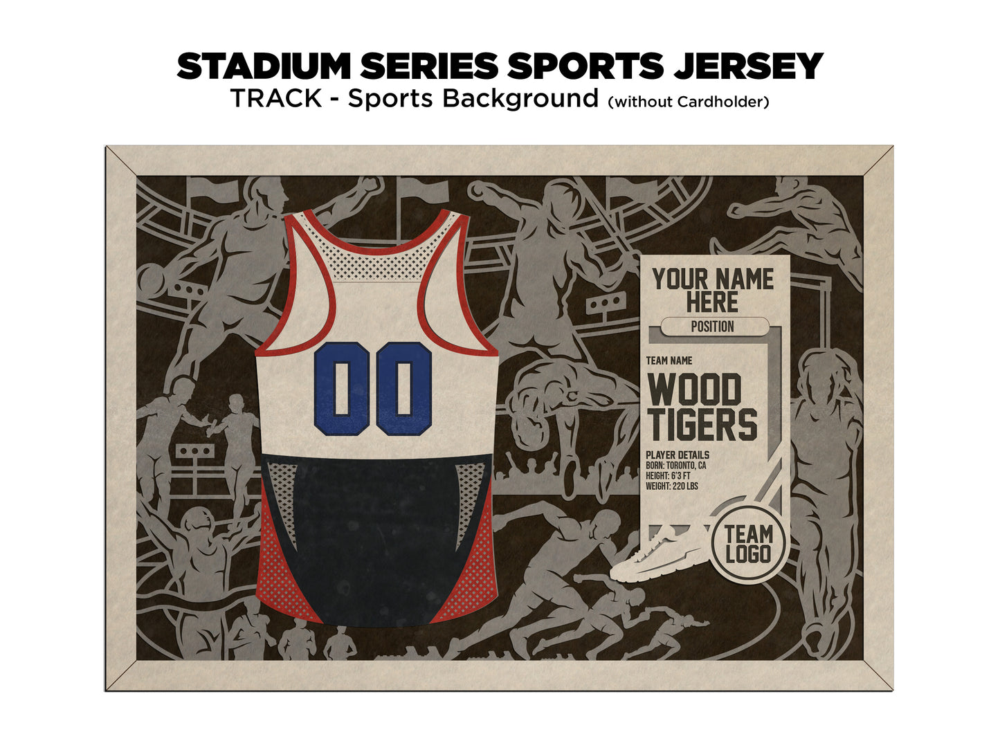 Sports Jersey Ornament-Track and Field (Customizable)