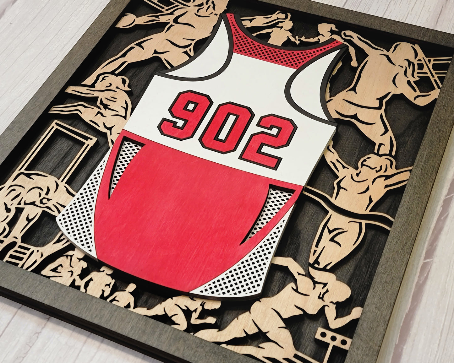 Sports Jersey Ornament-Track and Field (Customizable)