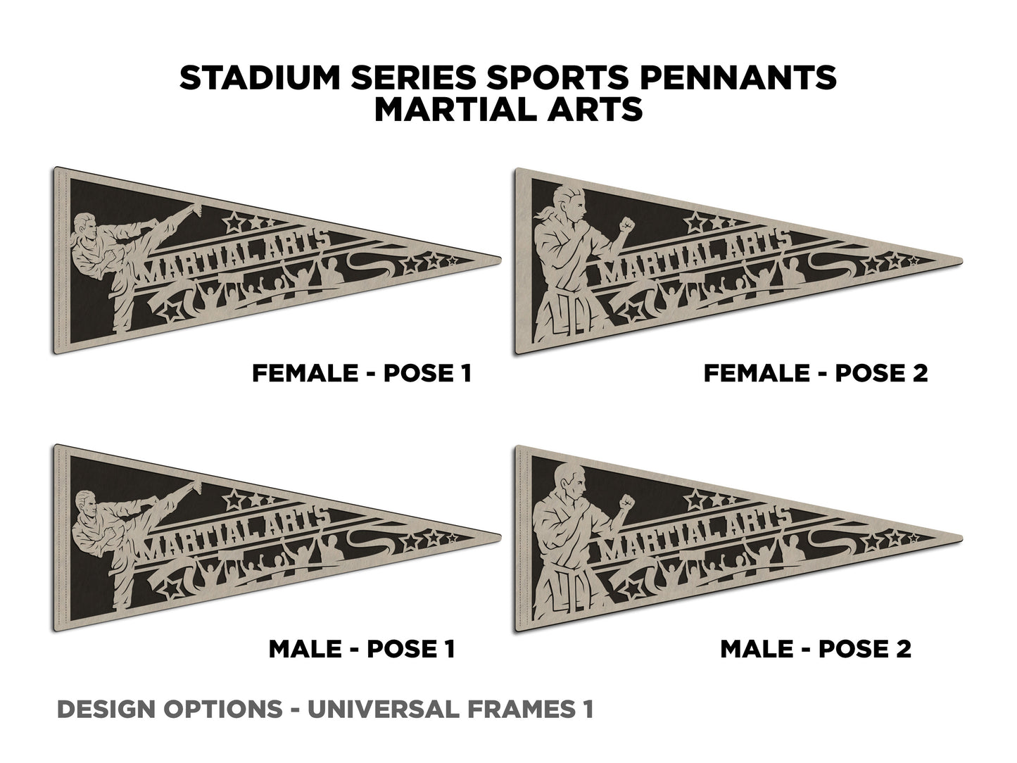 Stadium Series Pennant-Martial Arts (Customizable)