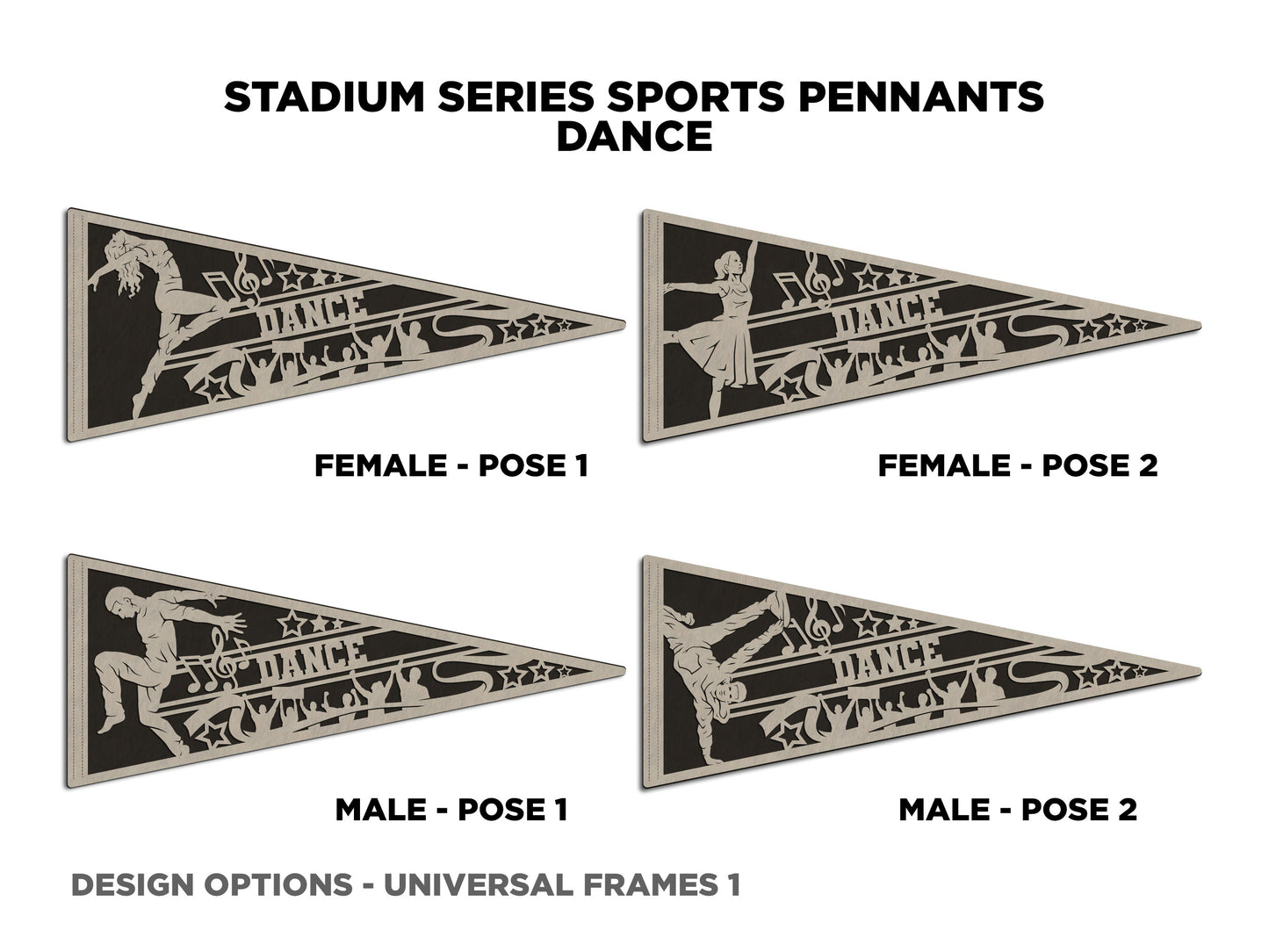 Stadium Series Sports Pennant-Dance (Customizable)