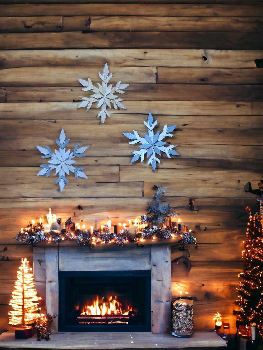 Rustic Wooden Snowflakes (LOCAL PICK UP ONLY)