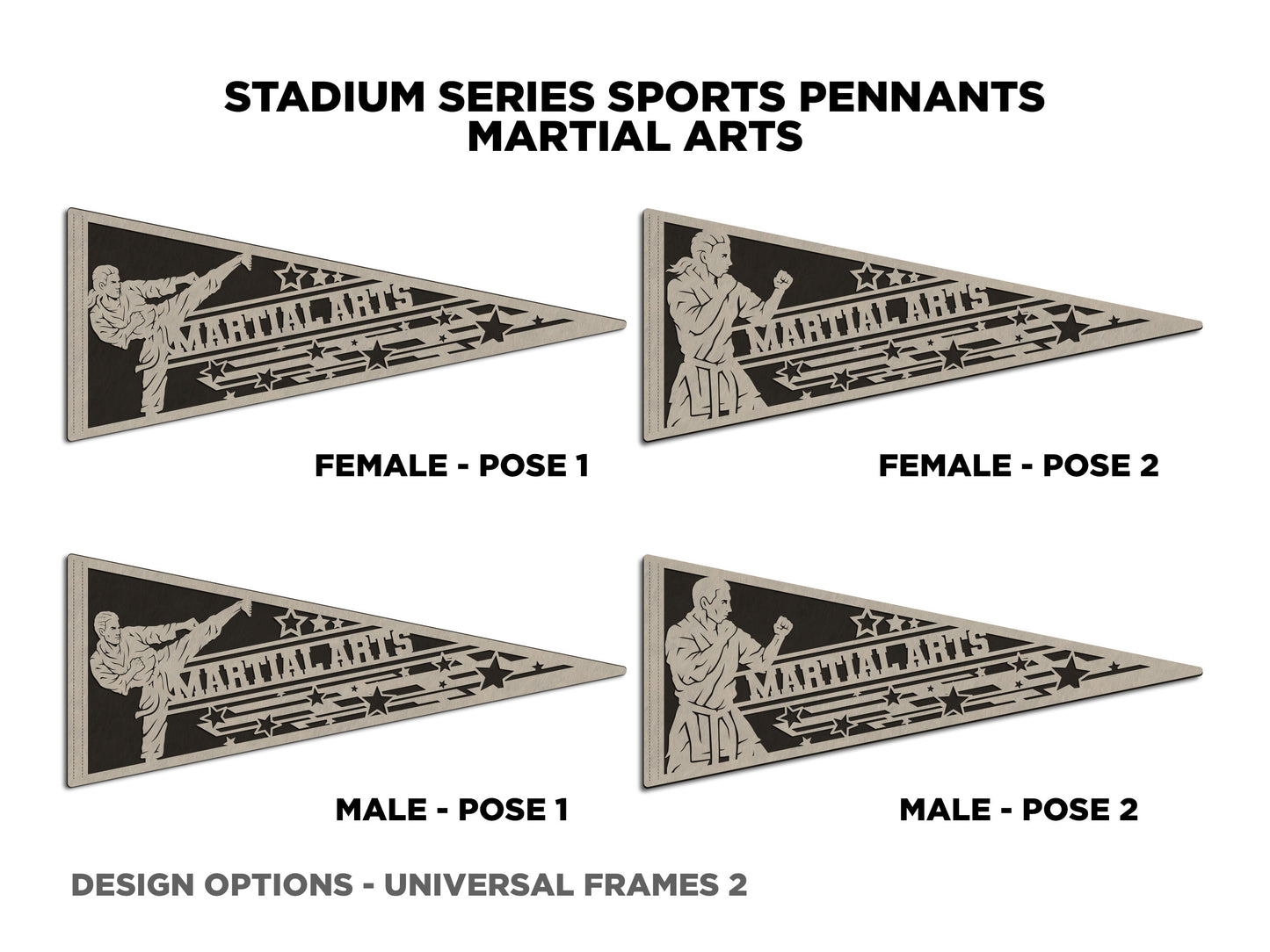 Stadium Series Pennant-Martial Arts (Customizable)