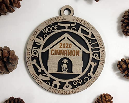 Dog House Ornament (Customizable)