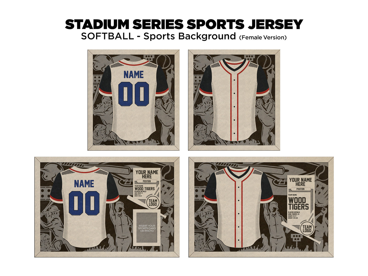 Stadium Series Jersey-Softball (Customizable)