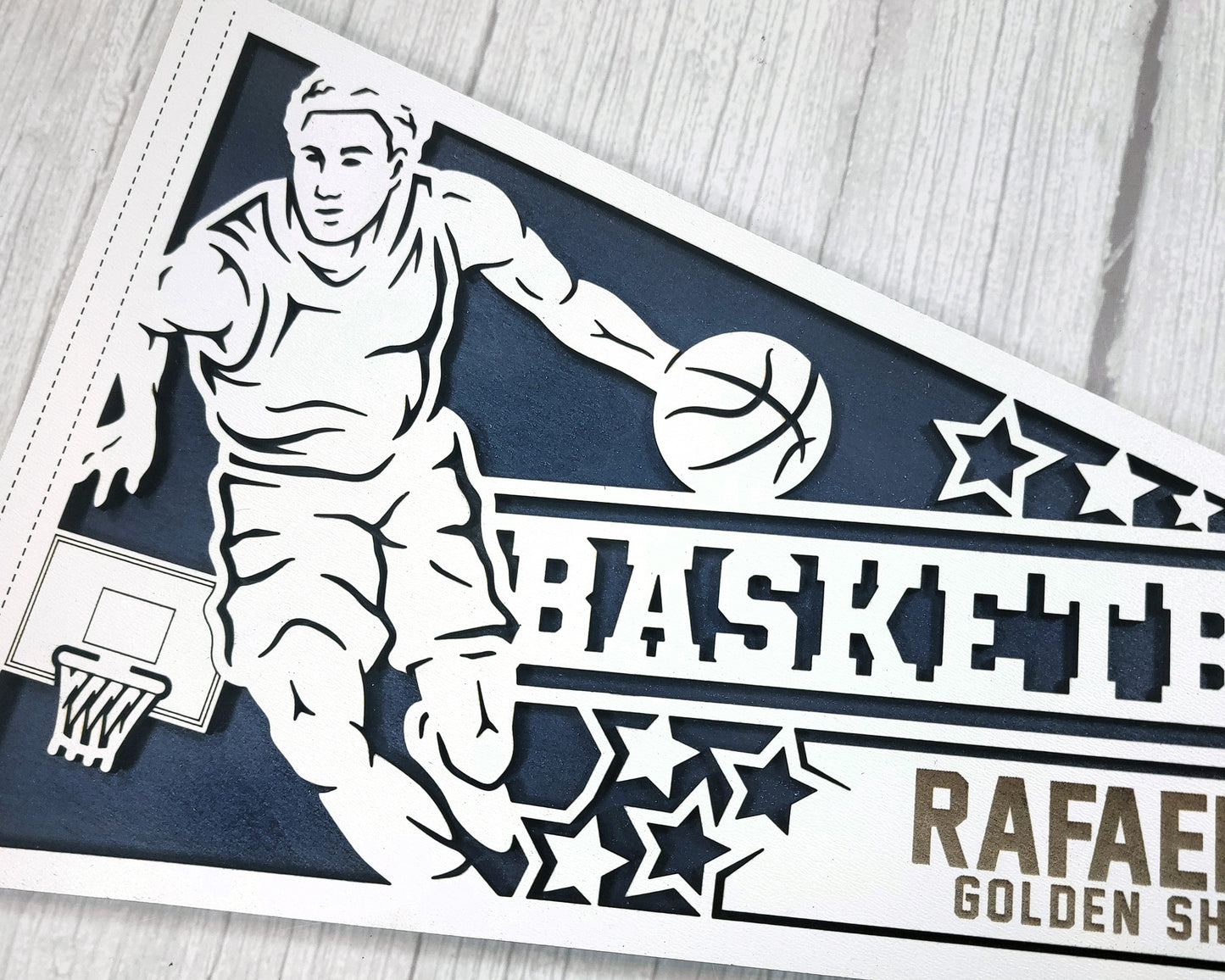 Stadium Series Sports Pennant-Basketball (Customizable)