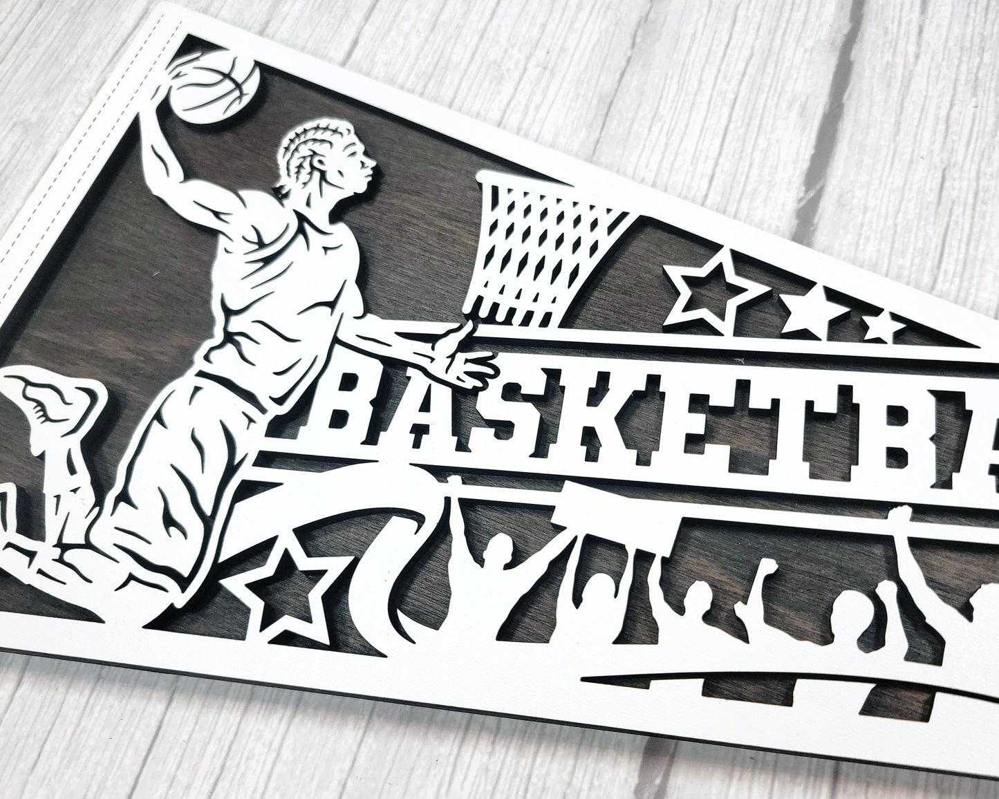 Stadium Series Sports Pennant-Basketball (Customizable)