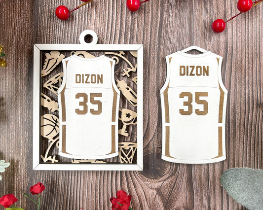 Sports Jersey Ornament-Basketball (Customizable)