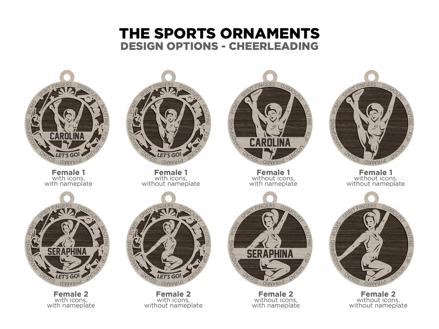 Sport Series Ornaments (Customizable)