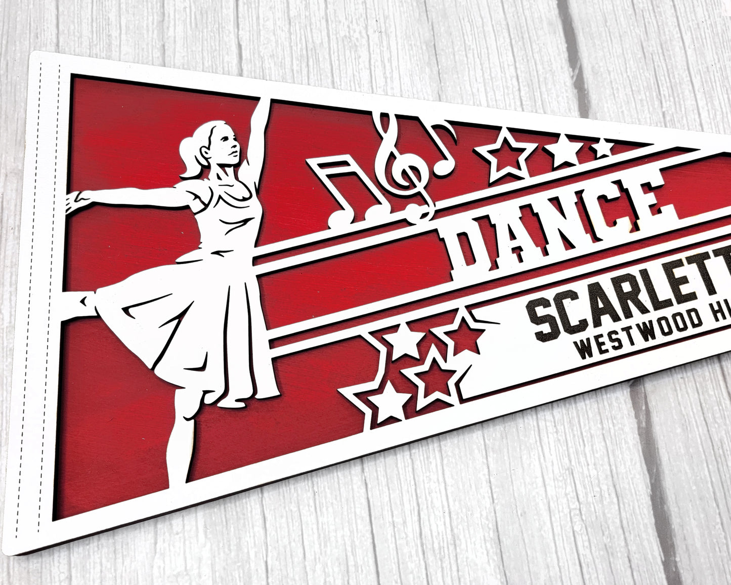 Stadium Series Sports Pennant-Dance (Customizable)