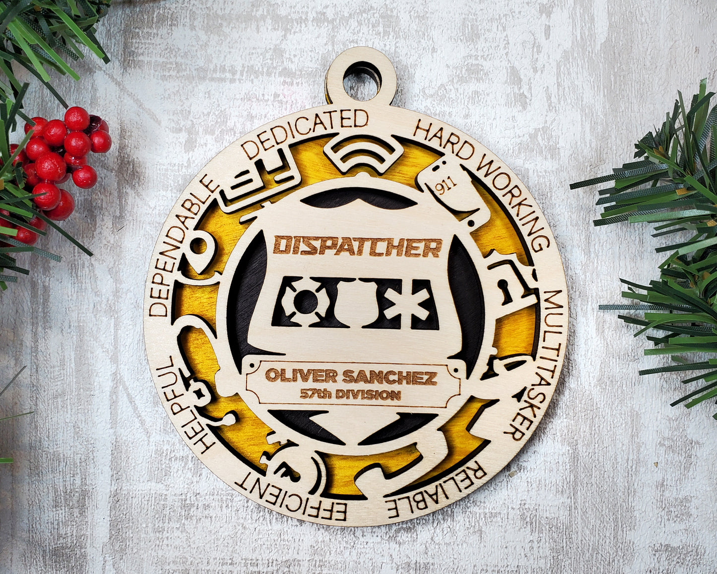 First Responder Ornaments (Customizable)