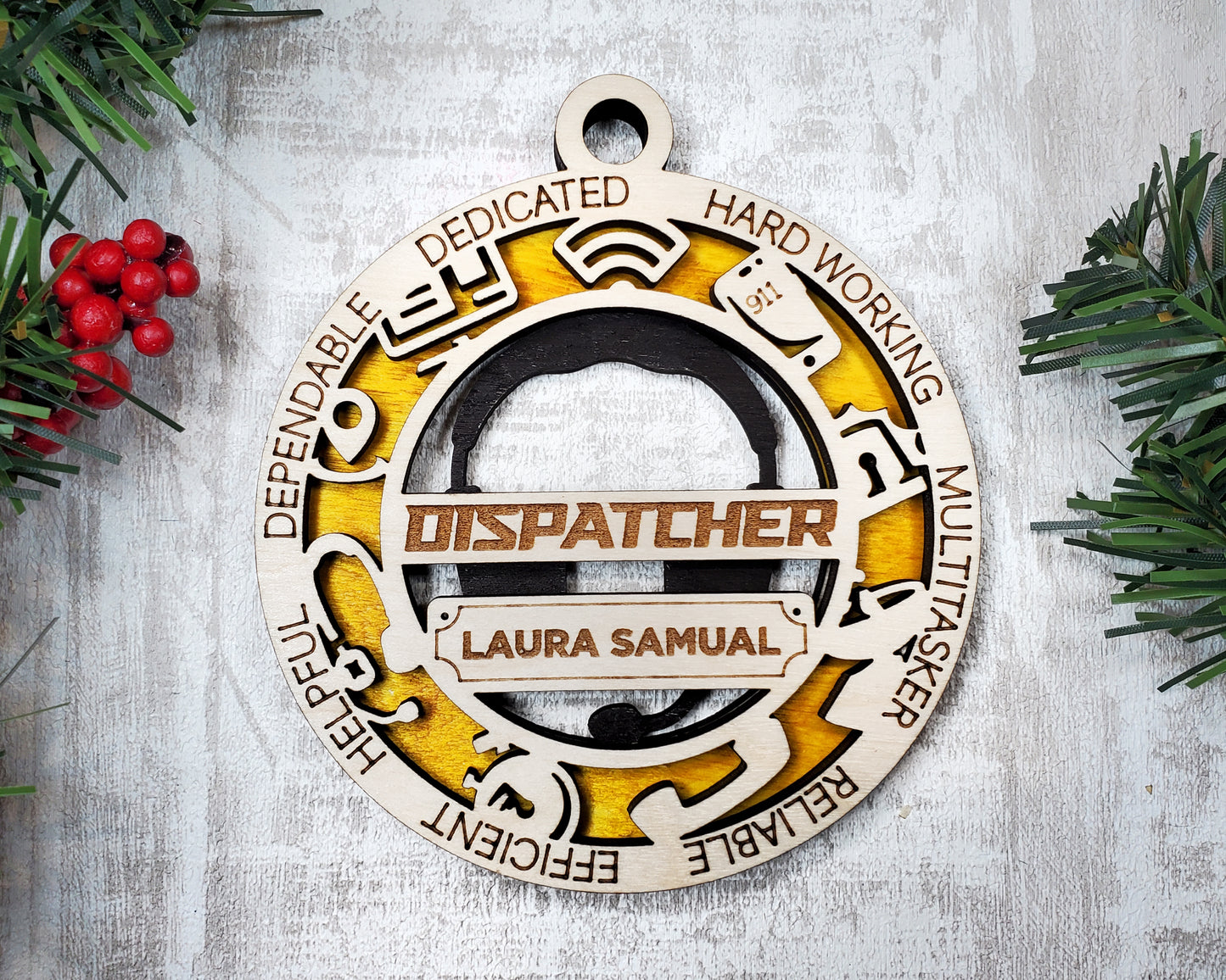 First Responder Ornaments (Customizable)