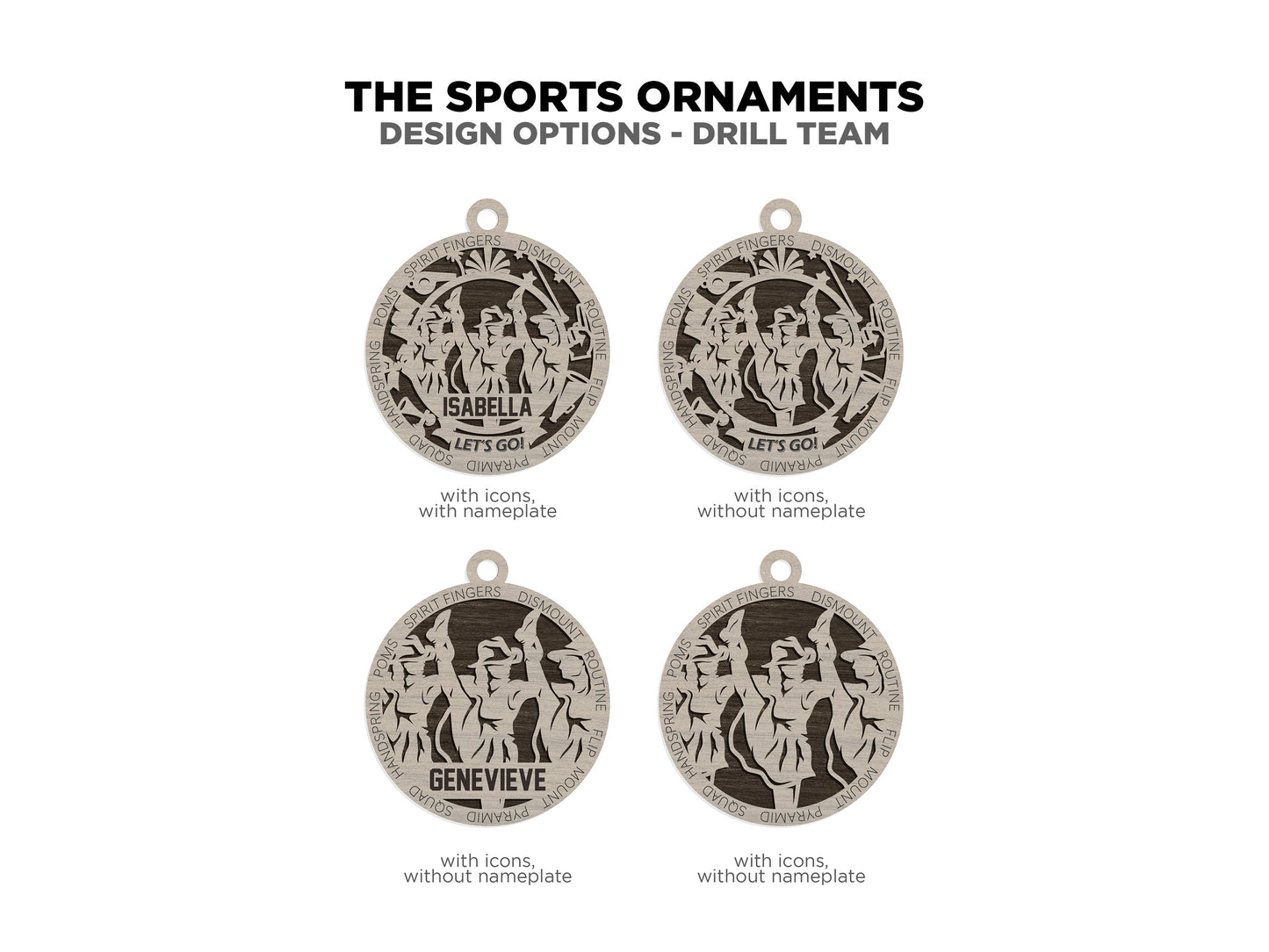 Sport Series Ornaments (Customizable)