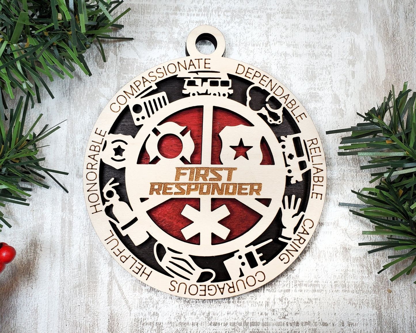 First Responder Ornaments (Customizable)