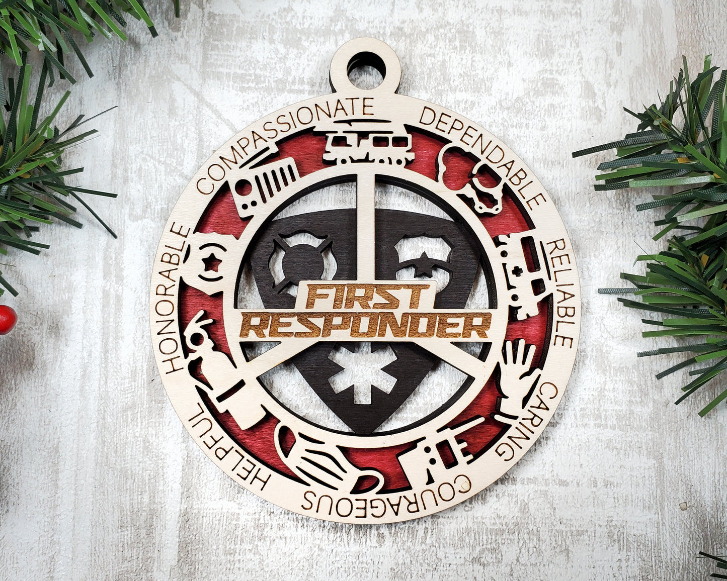 First Responder Ornaments (Customizable)