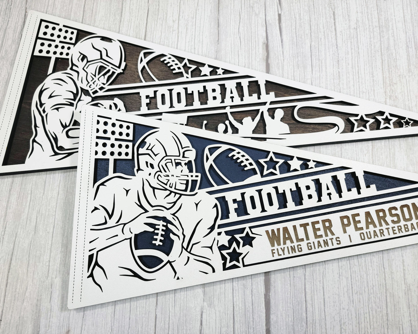 Stadium Series Sports Pennant-Football (Customizable)