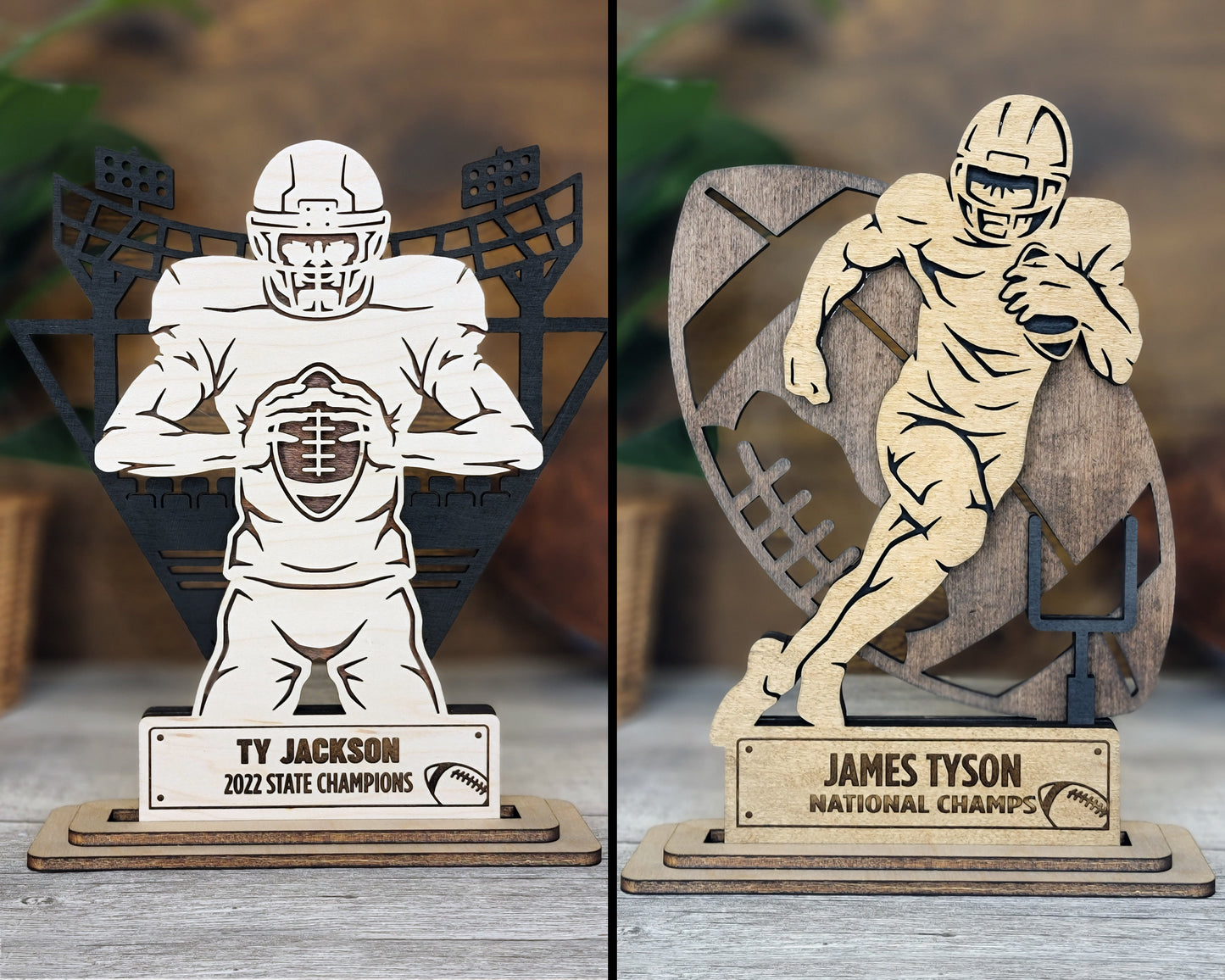 Football Stand-Up Signs (Customizable)