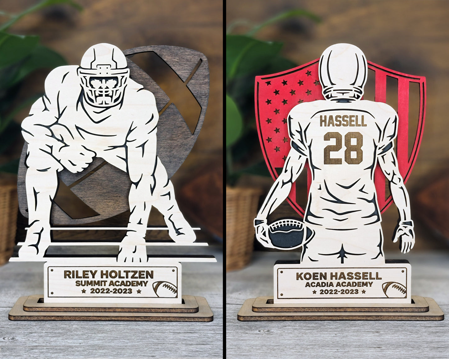 Football Stand-Up Signs (Customizable)