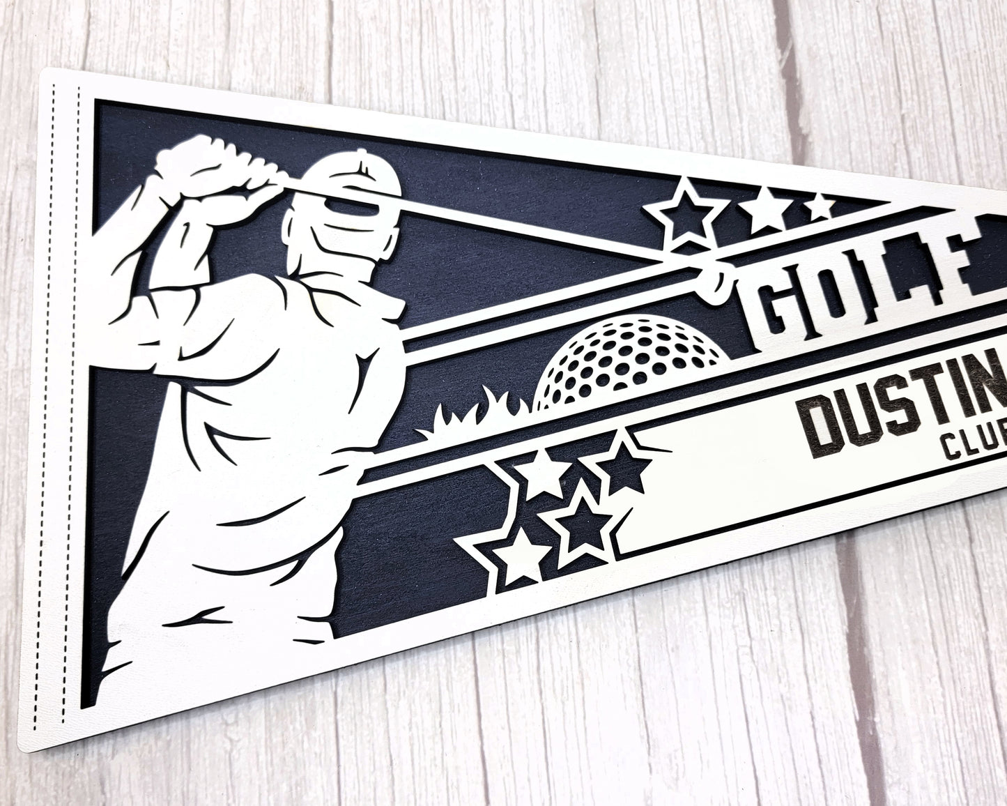 Stadium Series Sports Pennant-Golf (Customizable)